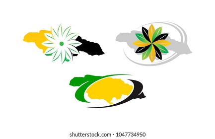 Jamaica Flower Template Set