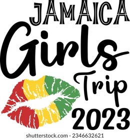 Jamaica girls trip 2023 summer vacation t-shirt design