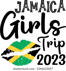 Jamaica girls trip 2023 summer vacation t-shirt design