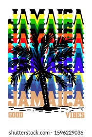 jamaica good vibes,t-shirt design fashion vector