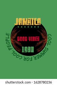 jamaica good vibes,t-shirt design fashion vector