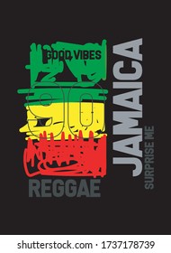 jamaica good vibes,t-shirt design fashion vector