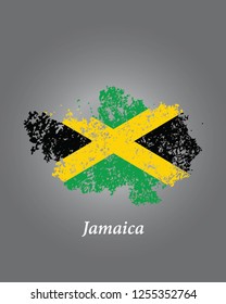 Jamaica grunge old state flag