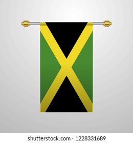Jamaica hanging Flag