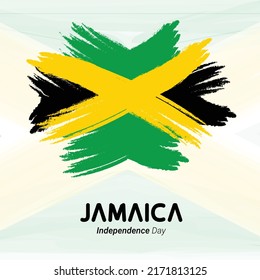 Jamaica Independence Day Banner Background Stock Vector (Royalty Free ...