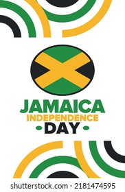 Jamaica Independence Day Independence Jamaica Holiday Stock Vector ...