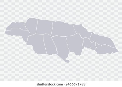 Jamaica Map Cloud Color on White Background quality files Png