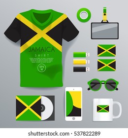 Jamaica : National Corporate Products : Vector Illustration