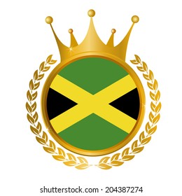 Jamaica national flag frame