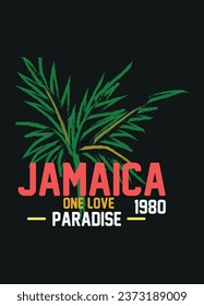 jamaica one love paradise,t shirt design fashion vector