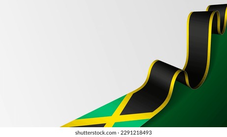 Fondo de la bandera de Jamaica. Elemento de impacto para el uso que desea hacer de él.