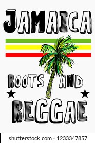 jamaica roots and reaggae,t-shirt design