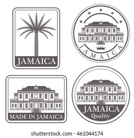 Jamaica. Rubber and stamp 