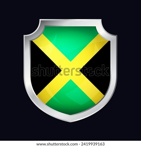 Jamaica Silver Shield Flag Icon