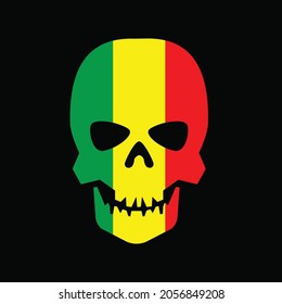 jamaica skull head vector design