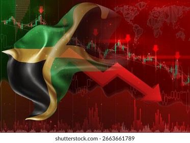 Jamaica y el Vector 3D marcan una tendencia a la baja en el intercambio financiero