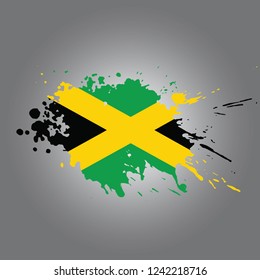 Jamaica Vector paint stain