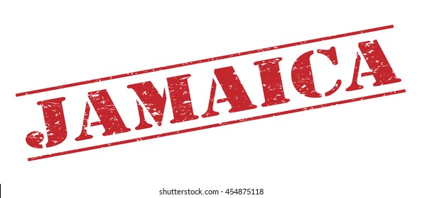 jamaica vector stamp on white background