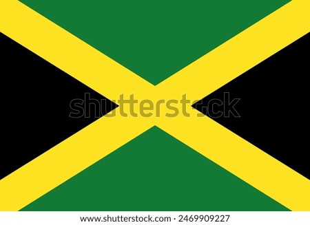 Jamaican  flag illustrator country flags