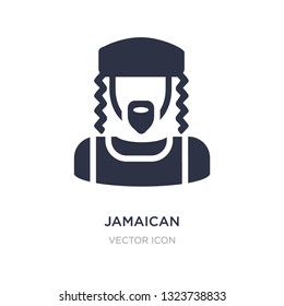 jamaican icon on white background. Simple element illustration from UI concept. jamaican sign icon symbol design.