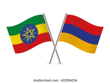 Jamaican and Malian flags. Vector illustration.
