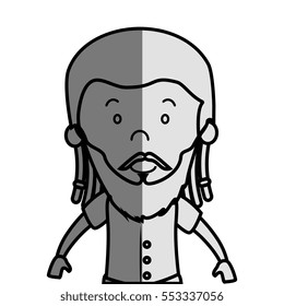 jamaican man character icon