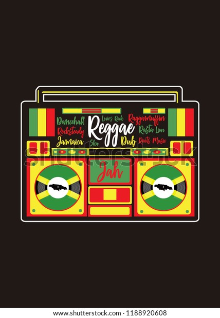 jamaican music reggae rasta roots dub ska\
rocksteady colorful music\
poster