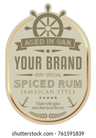 Jamaican Rum Label