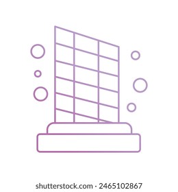 jamarat brigde icon with white background vector stock illustration