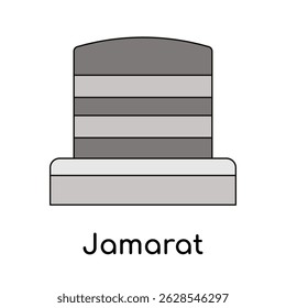 Jamarat Lugar para apedrejar o diabo quando Umrah e Hajj