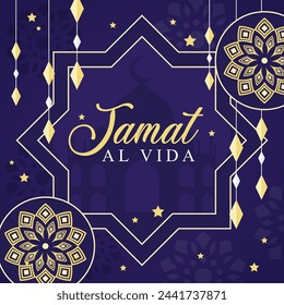 Jamat Al Vida illustration vector background. Vector eps 10