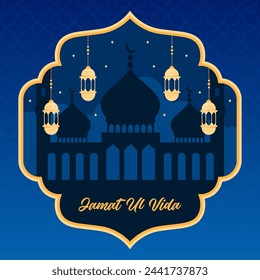 Jamat Al Vida illustration vector background. Vector eps 10