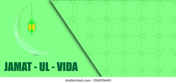 Jamat ul Vida Muslim festival vector illustration.