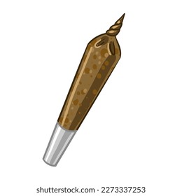 un jamb de cannabis. un cigarrillo de marihuana. legalización de ilustraciones vectoriales
