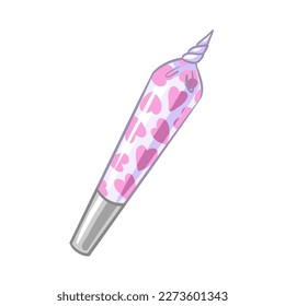 a jamb of cannabis. a marijuana cigarette. vector illustration legalize