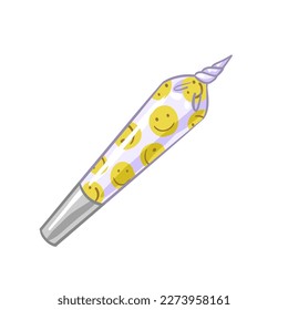 a jamb of cannabis. a marijuana cigarette. vector illustration legalize