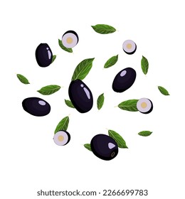Estambul con hoja aislada en fondo blanco, ilustración vectorial.