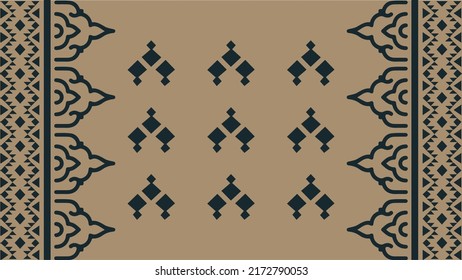 Jamdani Fabric Pattern Design Illustration 2