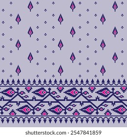 Jamdani motif and boarder design 