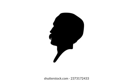 James Matthew Barrie Silhouette, hochwertiger Vektorgrafik