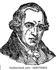 James Watt, vintage engraved illustration