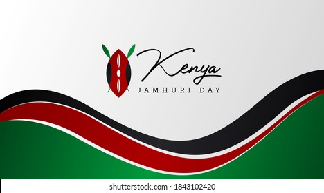 Jamhuri day is also known as kenya independence day illustration vector