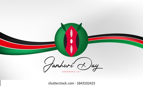 Jamhuri day is also known as kenya independence day illustration vector