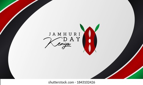 Jamhuri day is also known as kenya independence day illustration vector