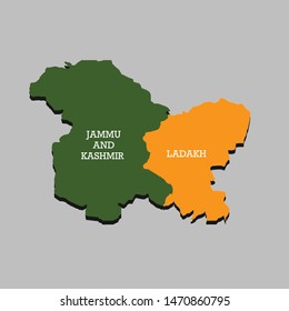 Jammu Kashmir Ladakh Map ( Union Territories Of India)