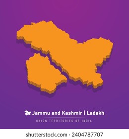 Jammu and Kashmir | Ladakh - UT - 3d map