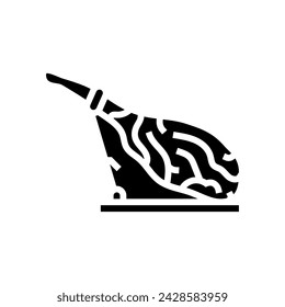 jamon iberico spanish cuisine glyph icon vector. jamon iberico spanish cuisine sign. isolated symbol illustration