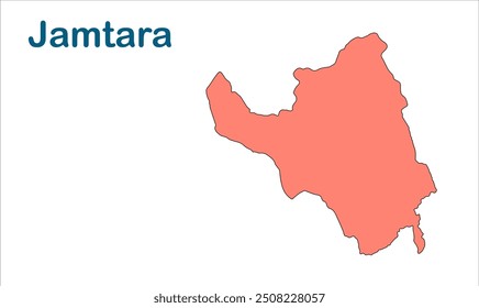 Jamtara subdivision map, Jamtara District, Estado de Jharkhand, República da Índia, Governo de Jharkhand, Território indiano, Índia Oriental, política, aldeia, turismo