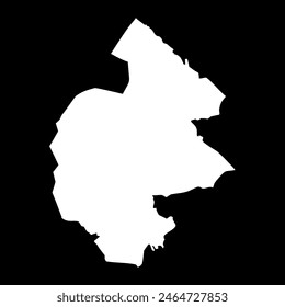 Jamtland county map, province of Sweden. Vector illustration.