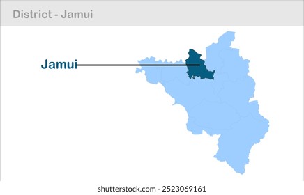 Jamui sub-district map, Jamui District, Bihar State, Republic of India, Government of Bihar, Indian territory, Eastern India, politics, village, tourism